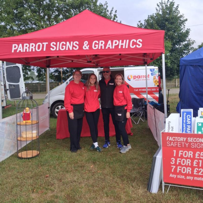Parrot Signs Graphics Take Their Safety Sign Expertise To Driffield Show 2025