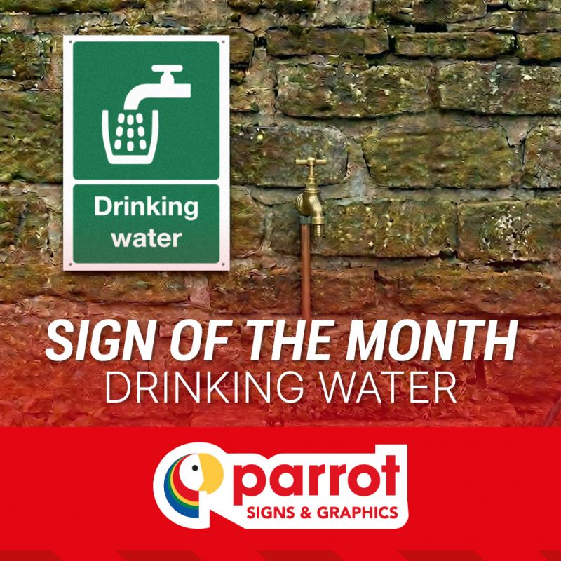Sign-of-the-Month-Drinking-Water-from-Parrot-Signs-&-Graphics.jpg