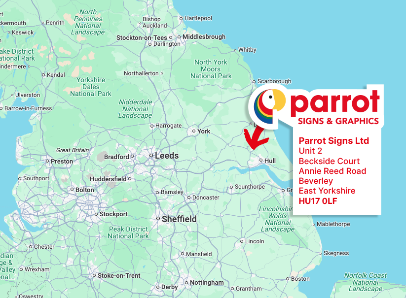 Parrot Signs Map