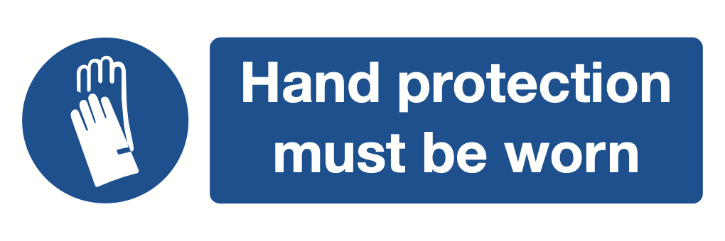 Wear Gloves Sign-1105A