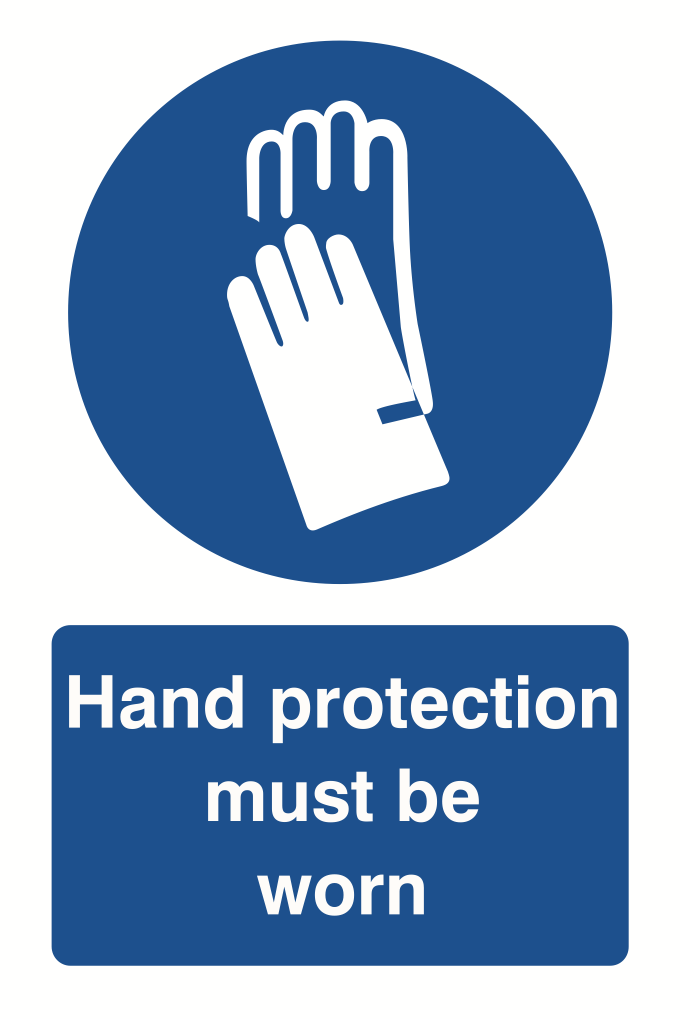Wear Gloves Sign-1105B