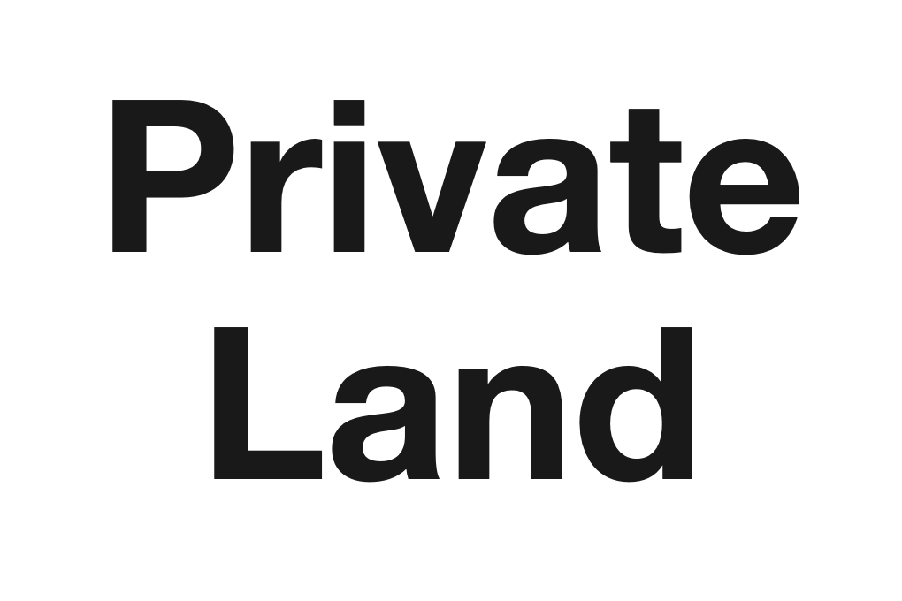 Private Land Sign-114B