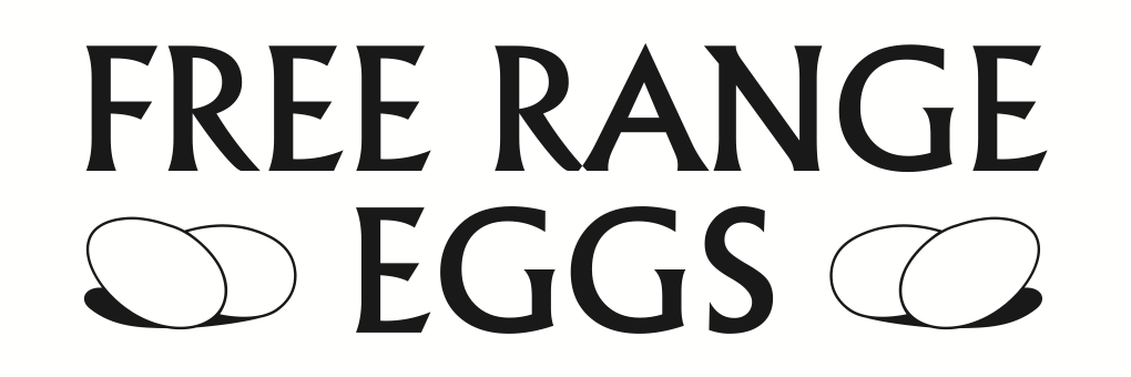 Free Range Eggs Sign-118A