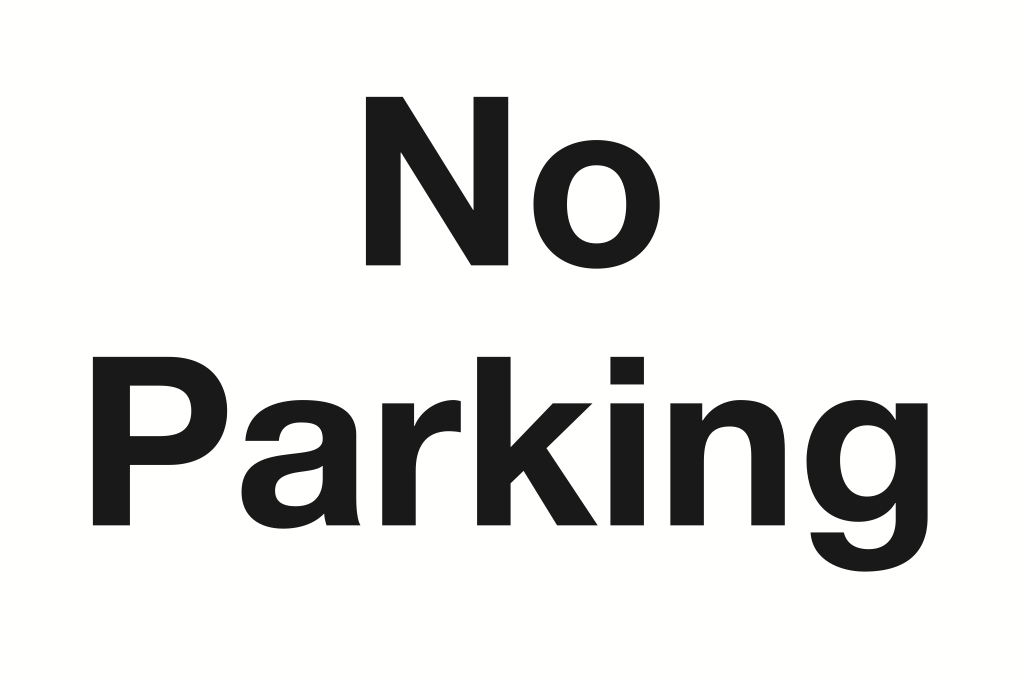 No Parking Sign-126B