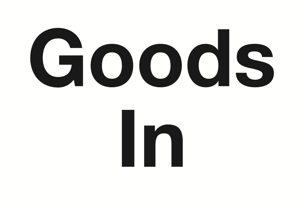 Goods In Sign-128B