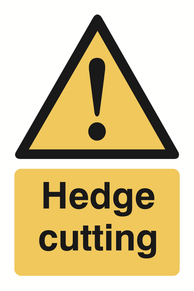 Hedge Cutting Sign-1301B