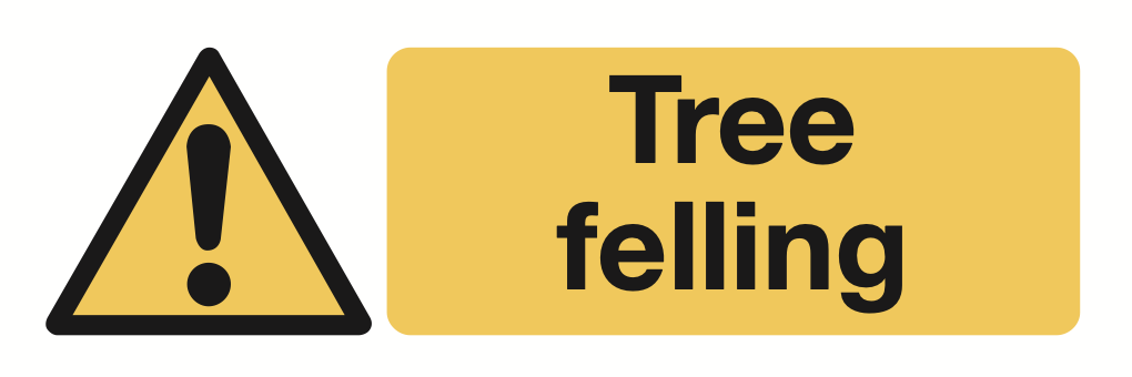 Tree Felling Sign-1303A