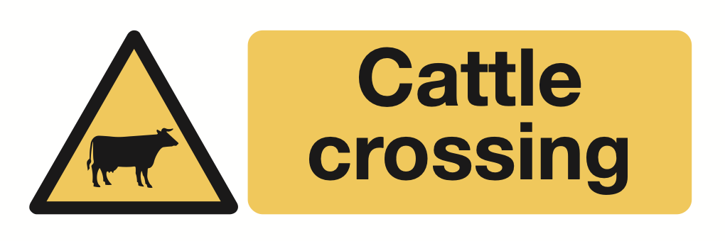 Cattle Crossing Sign-1315A