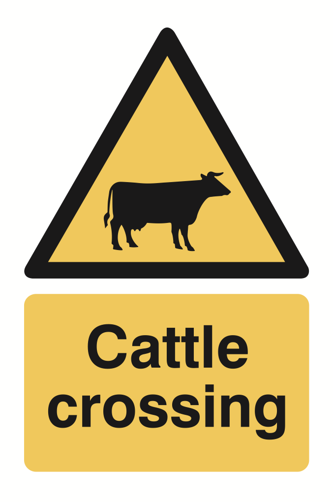 Cattle Crossing Sign-1315B