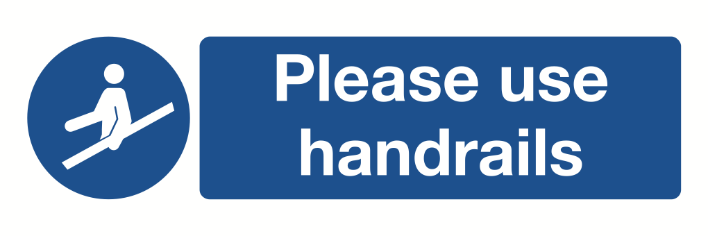 Please Use Handrails Sign-131A