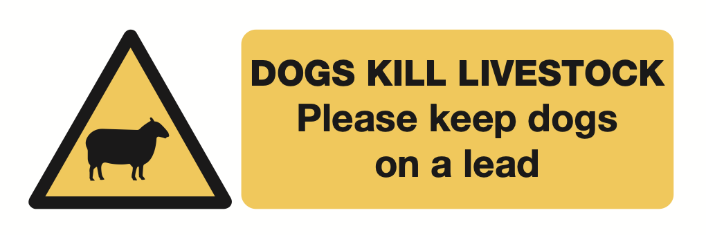 Dogs Kill Livestock Sign-1359A