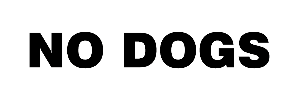 No Dogs Sign-149A