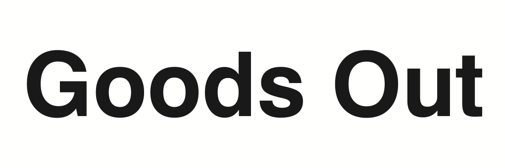 Goods Out Sign-158A