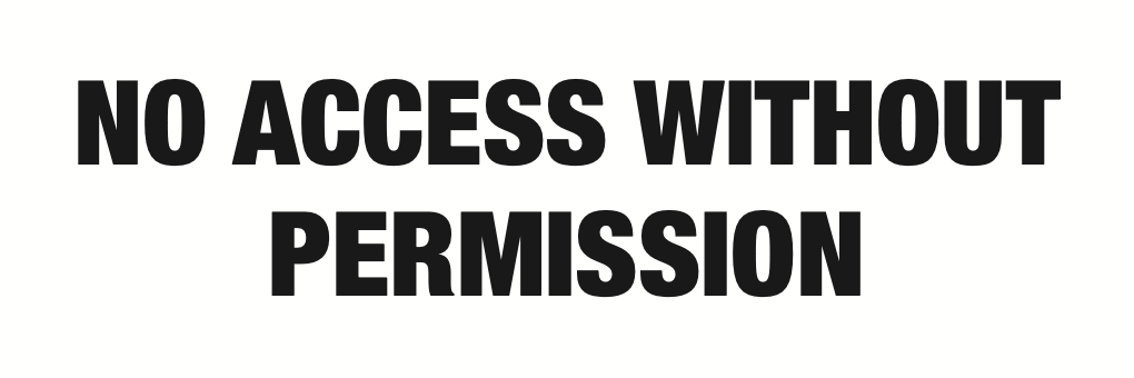 No Access Without Permission Sign-1621A