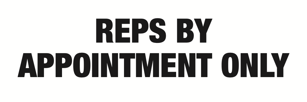 Reps By Appointment Only Sign-1629A
