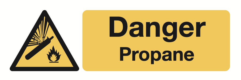 Danger Propane Sign-163A