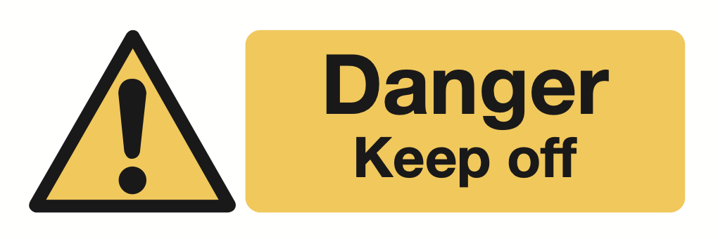 Danger Keep Off Sign-167A