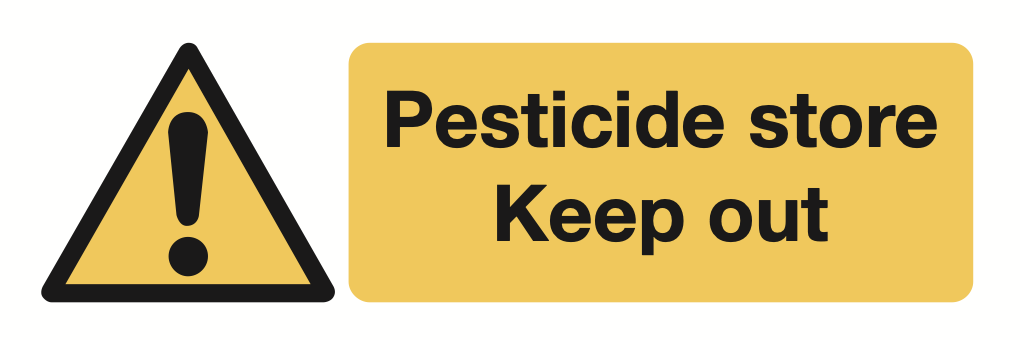 Pesticide Store Keep Out Sign-170A