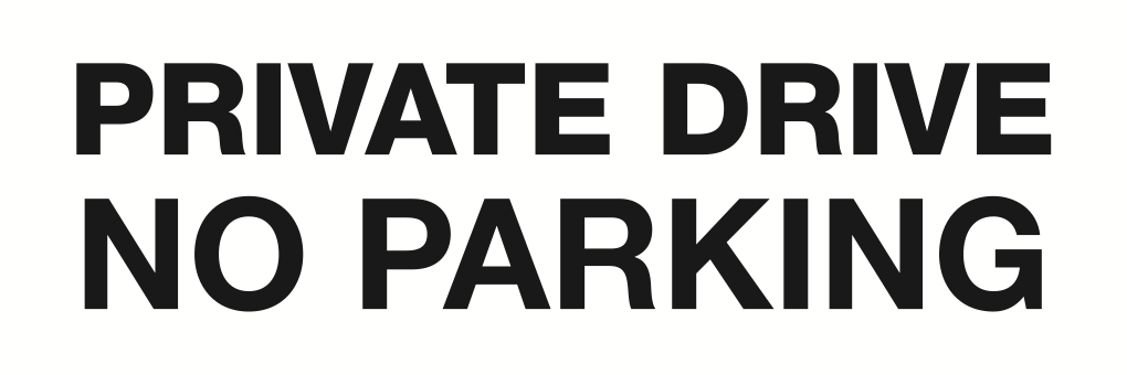 Private Drive No Parking Sign-181A