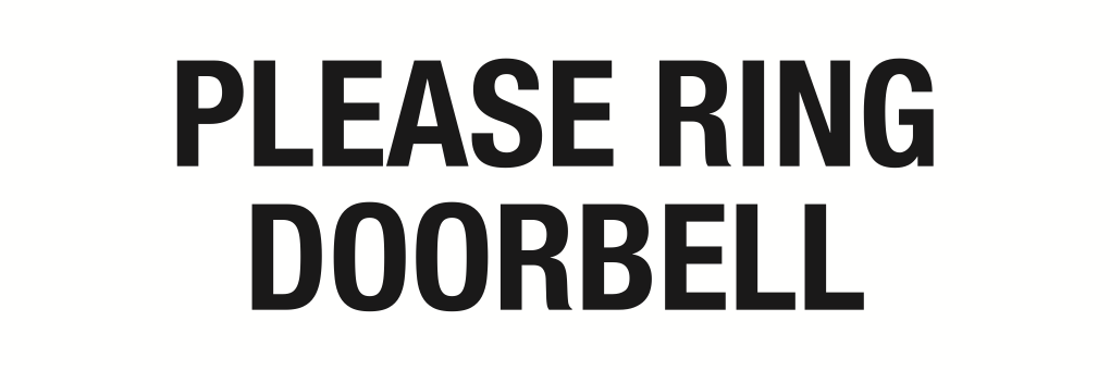 Please Ring Doorbell Sign-198A