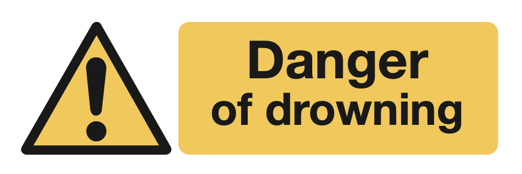 Danger Of Drowning Sign-214A