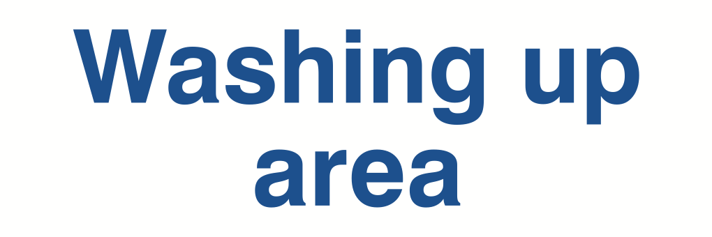 Washing Up Area Sign-223A