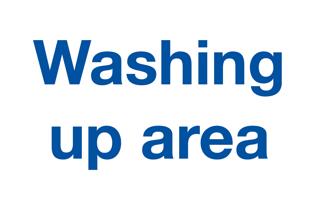 Washing Up Area Sign - 223B