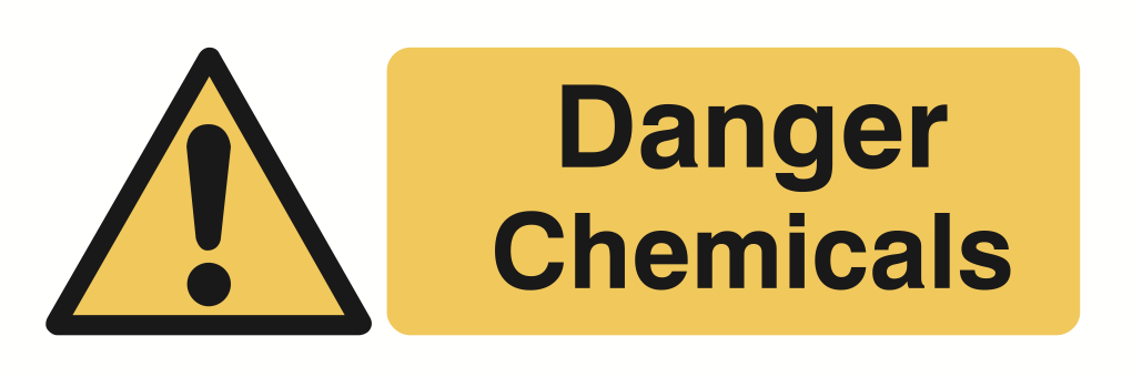 Danger Chemicals Sign-224A