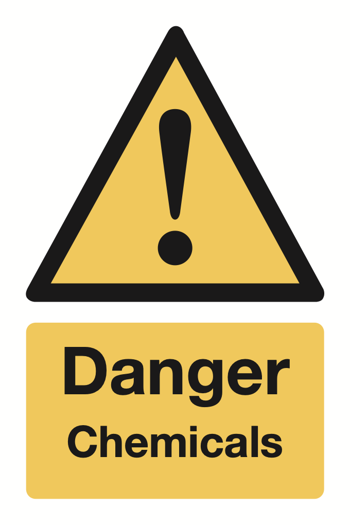 Danger Chemicals Sign-224B