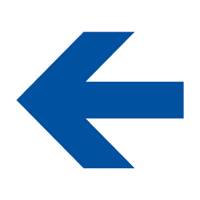 Arrow Blue On White Sign-259P