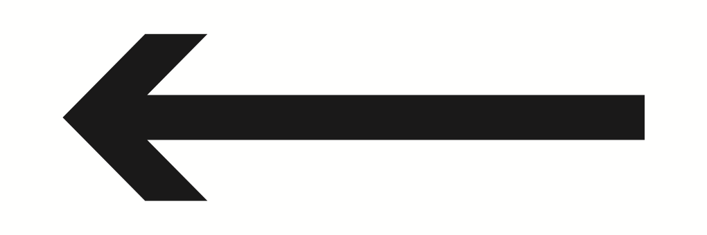 Arrow Black On White Sign-266A