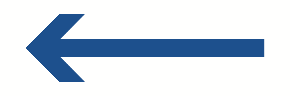 Arrow Blue On White Sign-267A