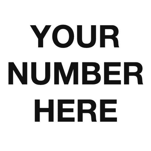 Your Number Here Sign-278P
