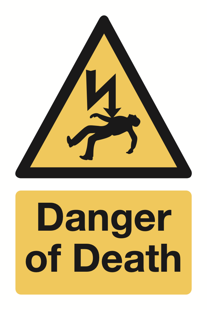Danger Of Death Sign-281B