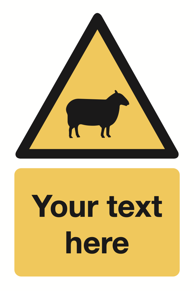 Sheep Your Text Here Sign-300B