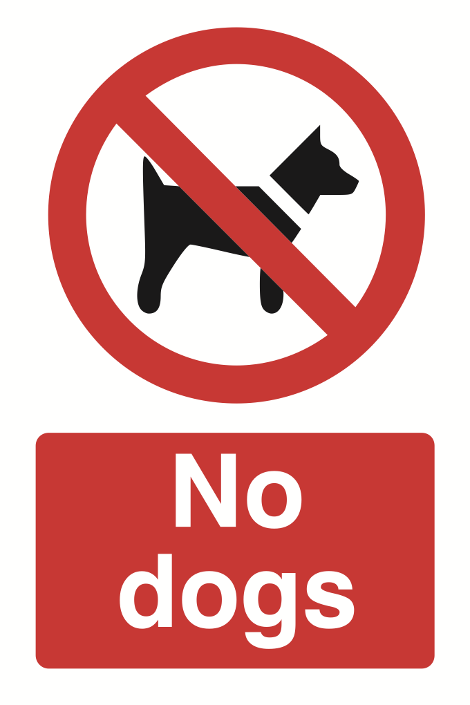 No Dogs Sign-303B
