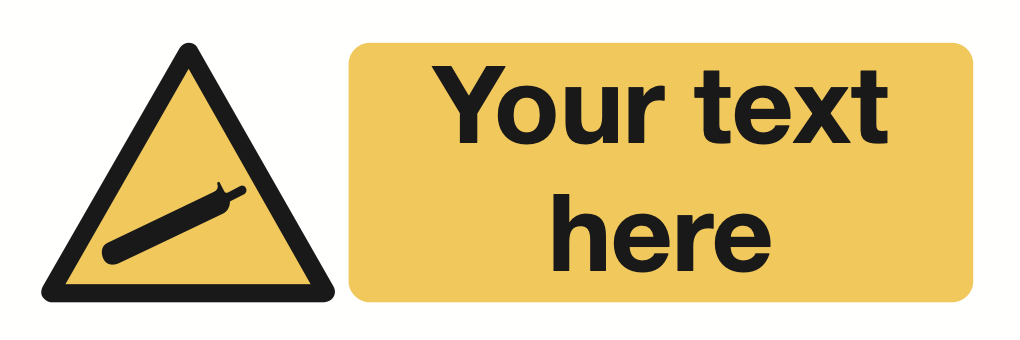 Cylinder Your Text Here Sign-321A