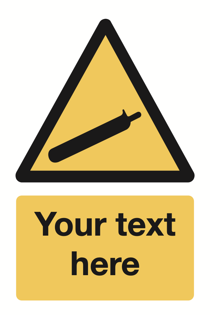 Cylinder Your Text Here Sign-321B