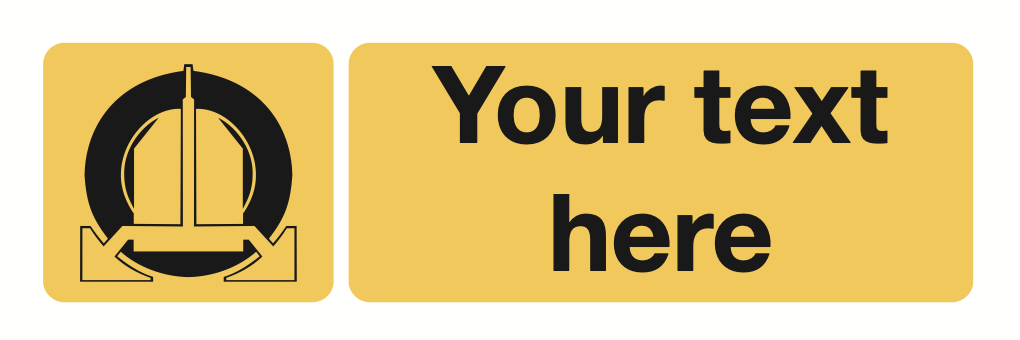 Wheel Clamp Your Text Here Sign-331A