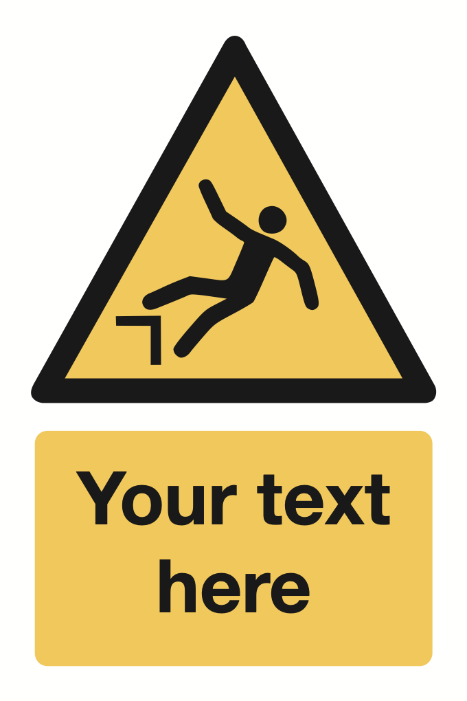 Sudden Drop Your Text Here Sign-341B