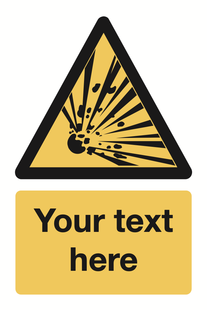 Explosive Your Text Here Sign-343B
