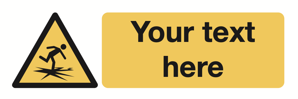 Thin Ice Your Text Here Sign-345A