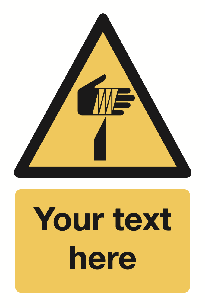 Sharp Object Your Text Here Sign-349B