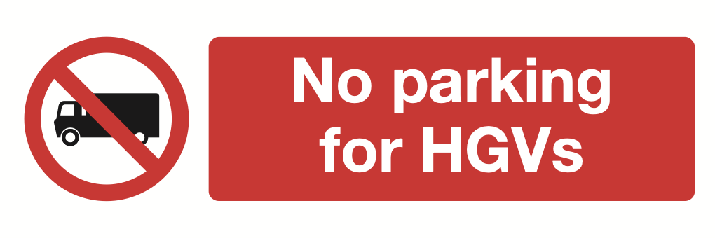No Parking For HGVs Sign-362A