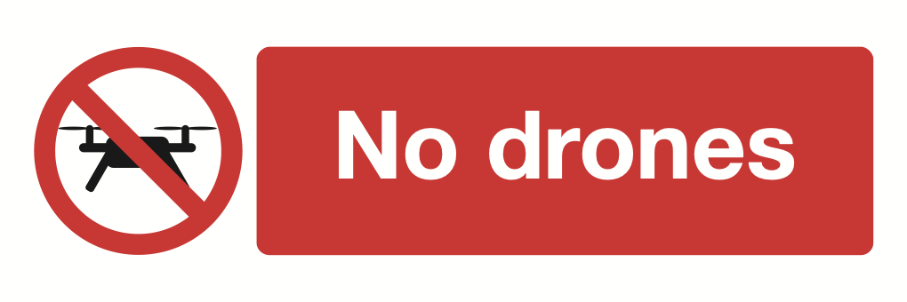 No Drones Sign-379A