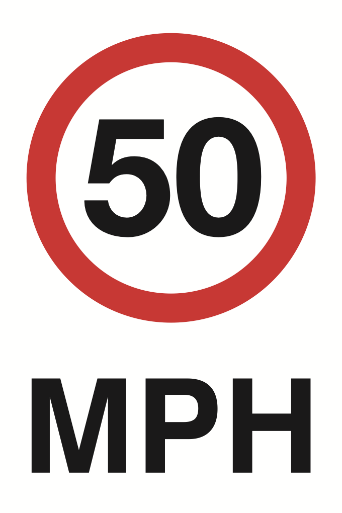 50 MPH Sign-381B