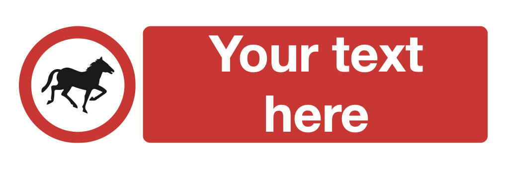Horses Your Text Here Sign-415A