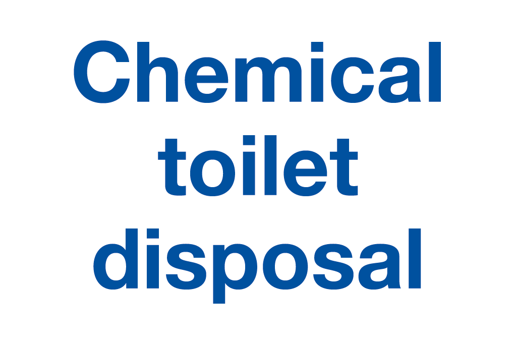 Chemical Toilet Disposal Sign-416B