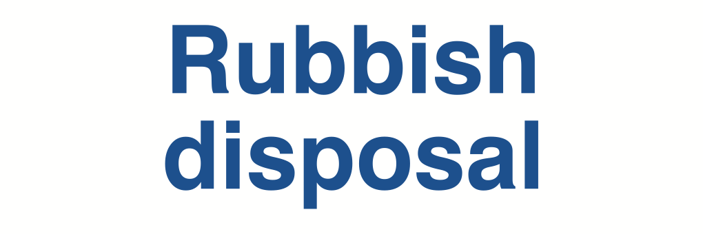 Rubbish Disposal Sign-420A