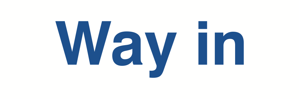 Way In Sign-422A